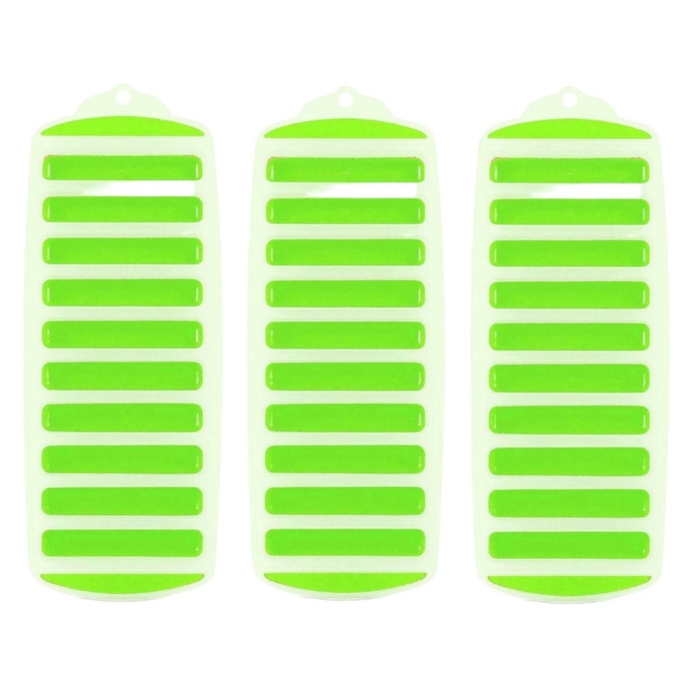 *NIP* 3 Pack Ice Stick/Cube Tray, Thin & Long for Sports/Water Bottles Silicone
